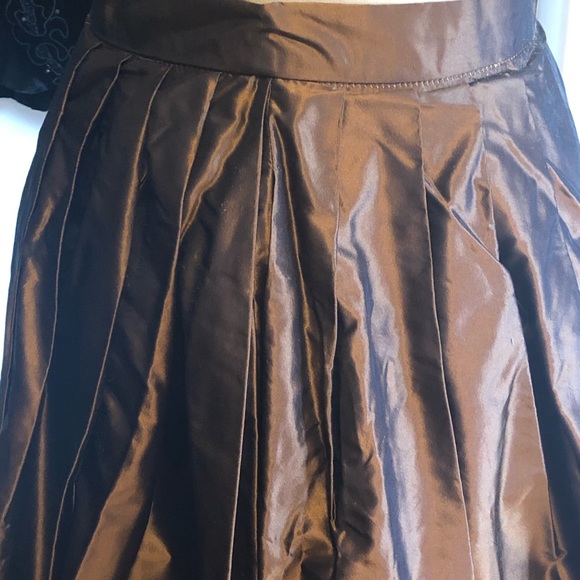 Vintage Dior 2 pc Silk/Velvet Evening Gown - Picture 4 of 8